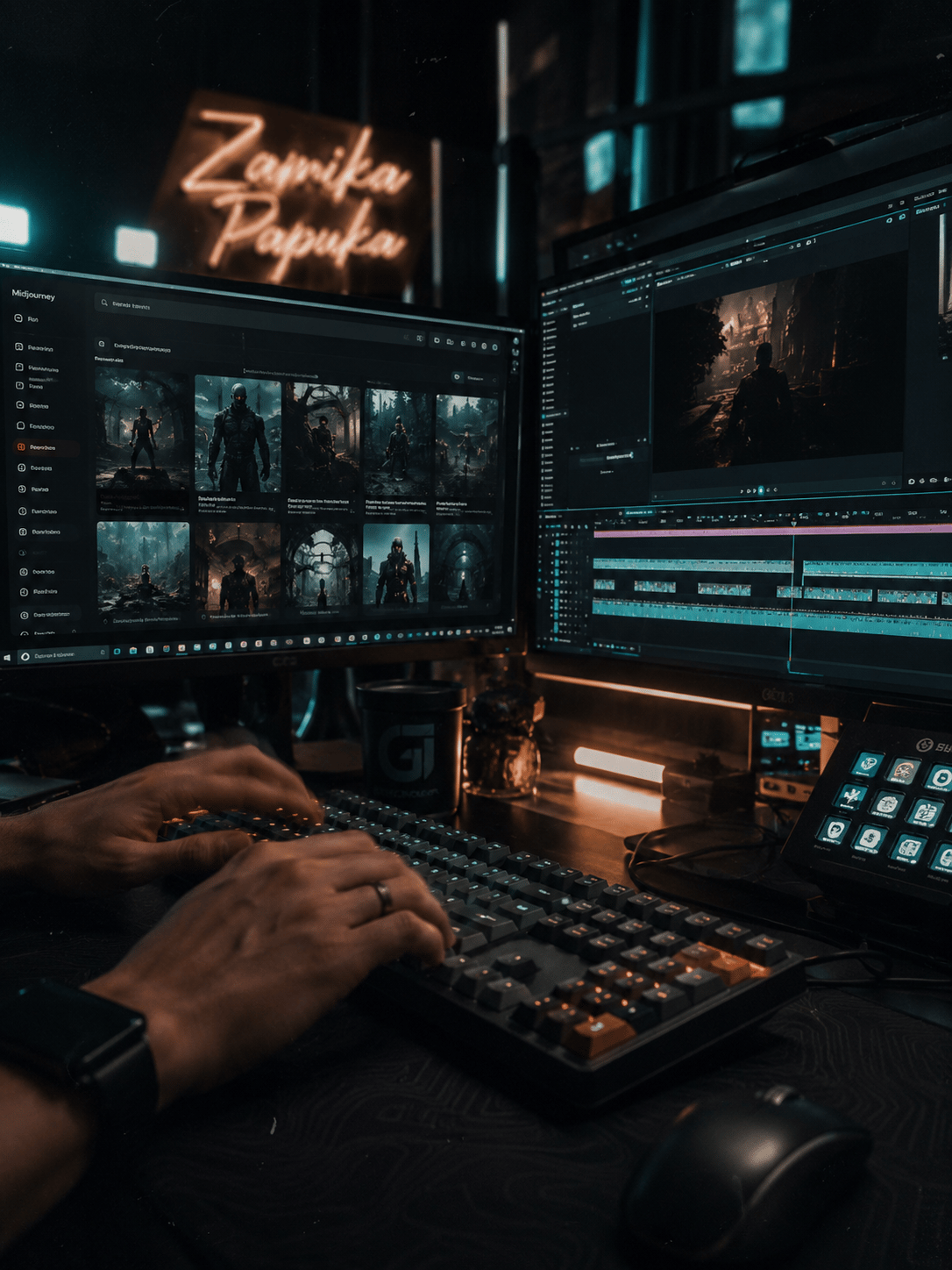 Zamika Papuka — AI video production workspace